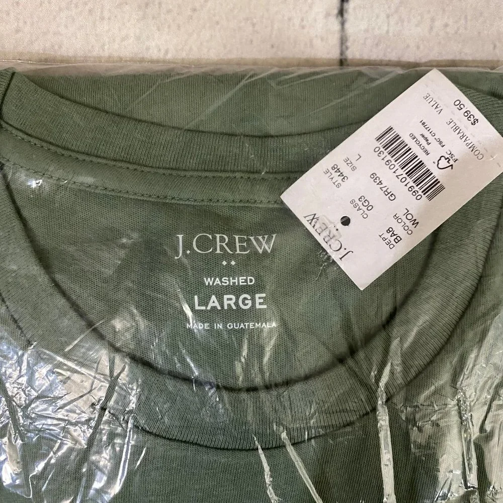 J. Crew Long sleeve jersey tee L